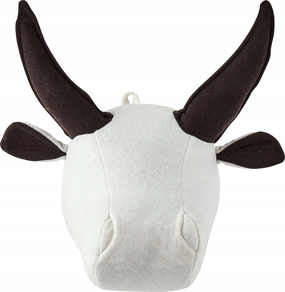Beliani Vaikiška sieninė dekoracija Byk GEOFFREY medvilnė 24 cm balta