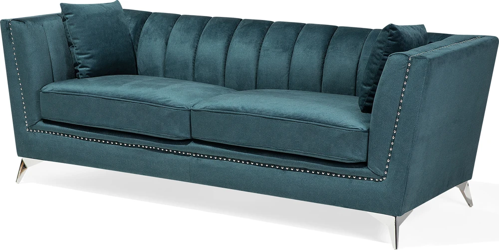 Sofa Beliani 5 vietų minkštų baldų komplektas GAULA, azuro veliūras