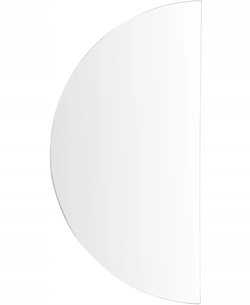 Beliani Vonios veidrodis LED LOUE 60 cm 120 cm sidabrinės spalvos