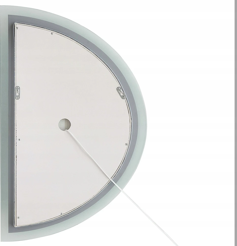 Beliani Vonios veidrodis su LED apšvietimu BEZONS 49 cm 80 cm, sidabrinis