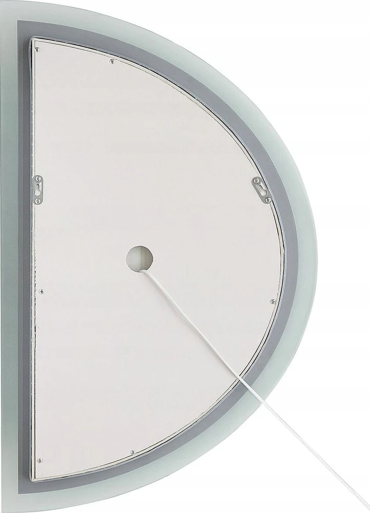 Beliani Vonios veidrodis su LED apšvietimu BEZONS 49 cm 80 cm, sidabrinis