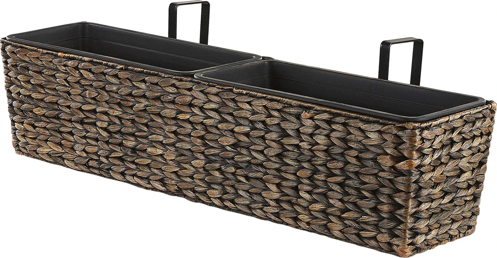 Beliani KAWALA gėlių vazonas 80 cm rudas
