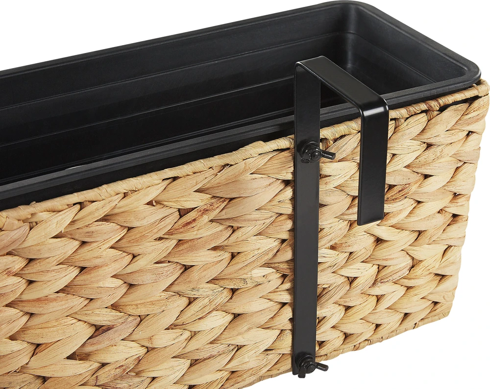 Beliani Gėlių vazonas KAWALA 80 cm smėlio spalvos
