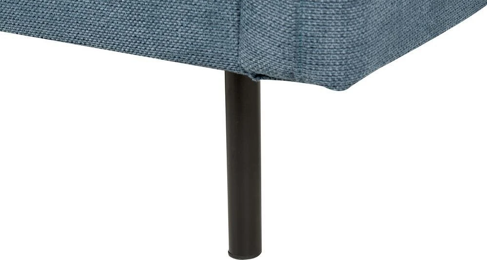Beliani 4 vietų kampinė sofa VINTERBRO, šenilinė, mėlyna, dešininė