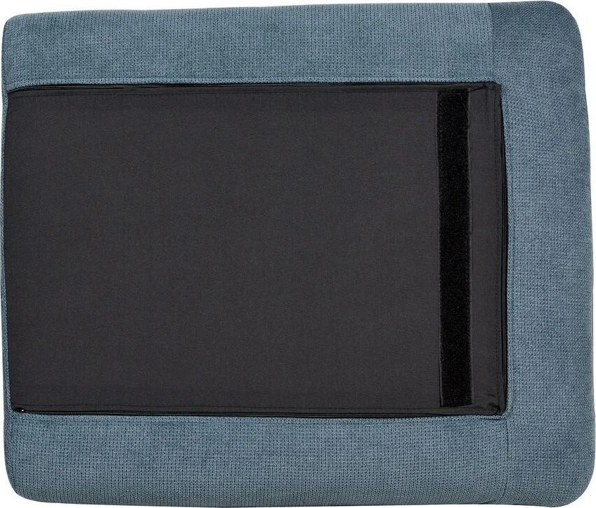 Beliani 4 vietų kampinė sofa VINTERBRO, šenilinė, mėlyna, dešininė