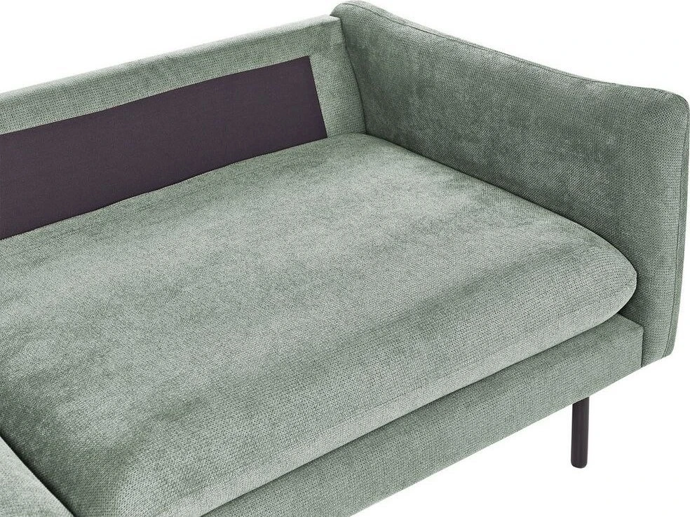 Beliani 4 vietų kampinė sofa VINTERBRO šviesiai žalia, dešininė