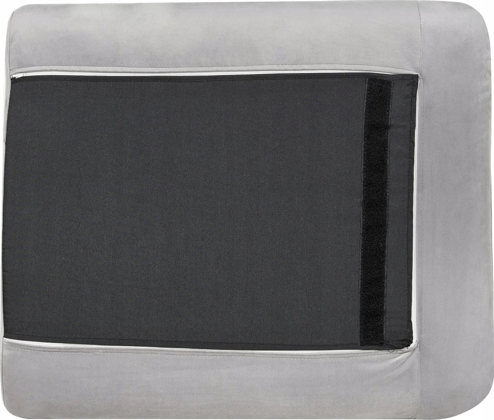 Beliani 4 vietų kampinė sofa VINTERBRO, veliūrinė, pilka, dešininė
