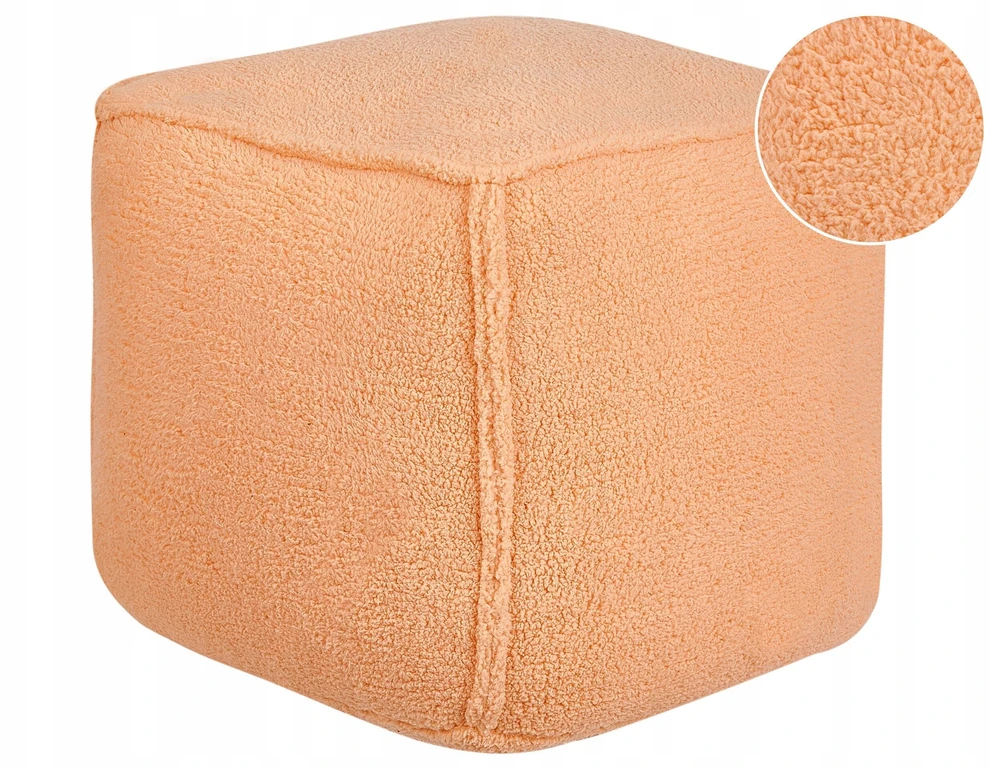 Beliani Pufo ALIPUR Boucle oranžinis