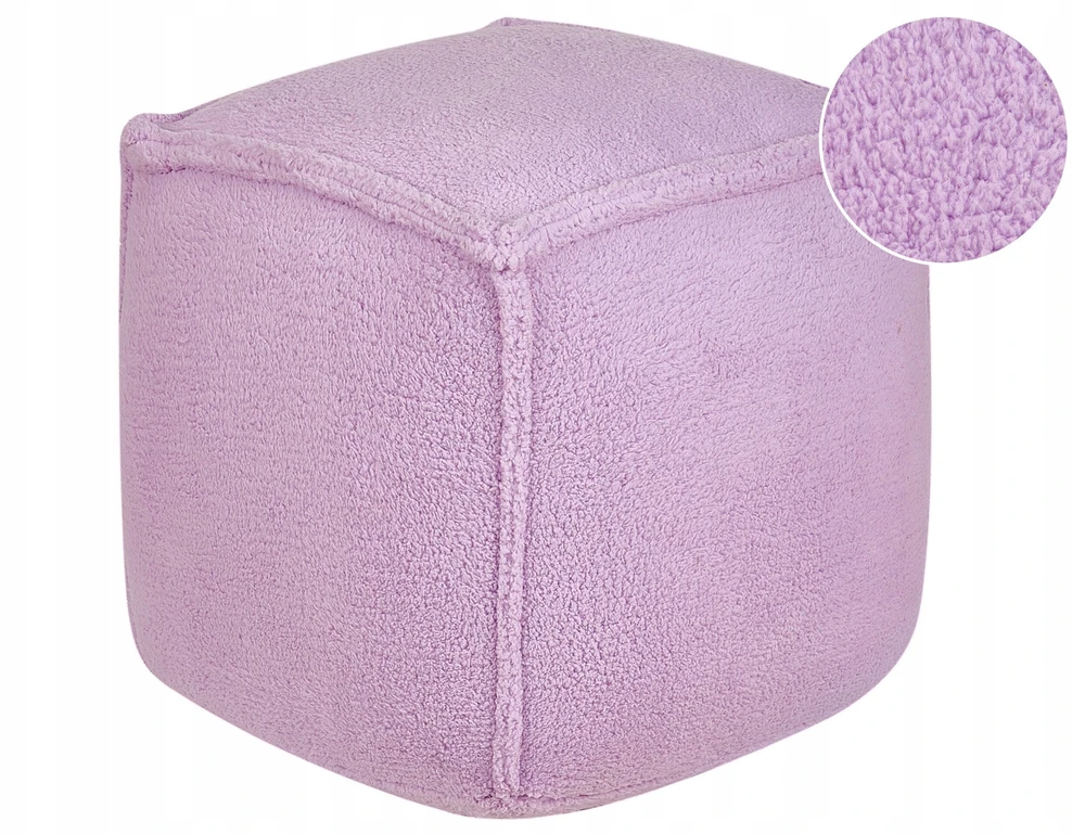 Beliani Puf AS ALIPUR boucle, violetinis
