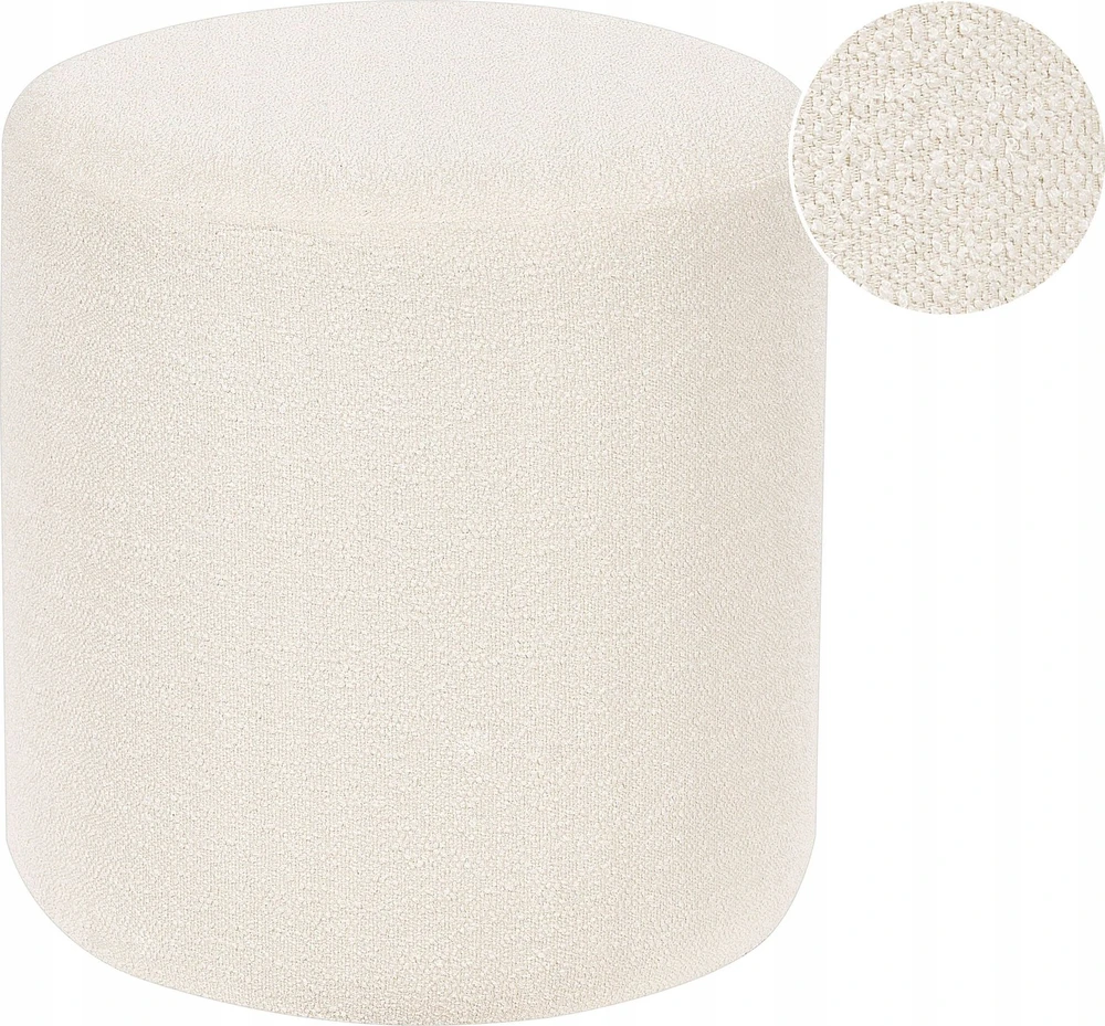 Beliani Pufas MOAB Boucle baltas