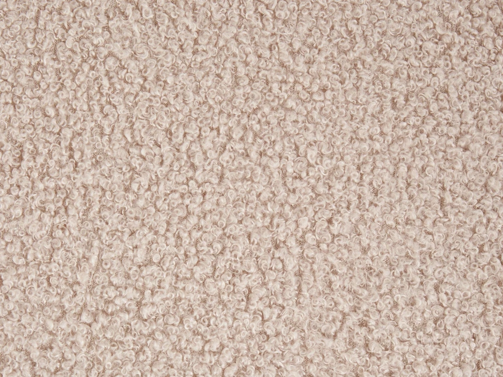 Beliani Pufas KANSAS Boucle smėlio spalvos