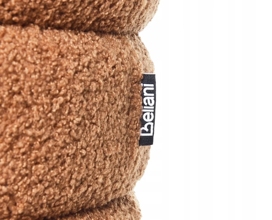 Beliani Pufas CHILLY Boucle auksinės rudos spalvos