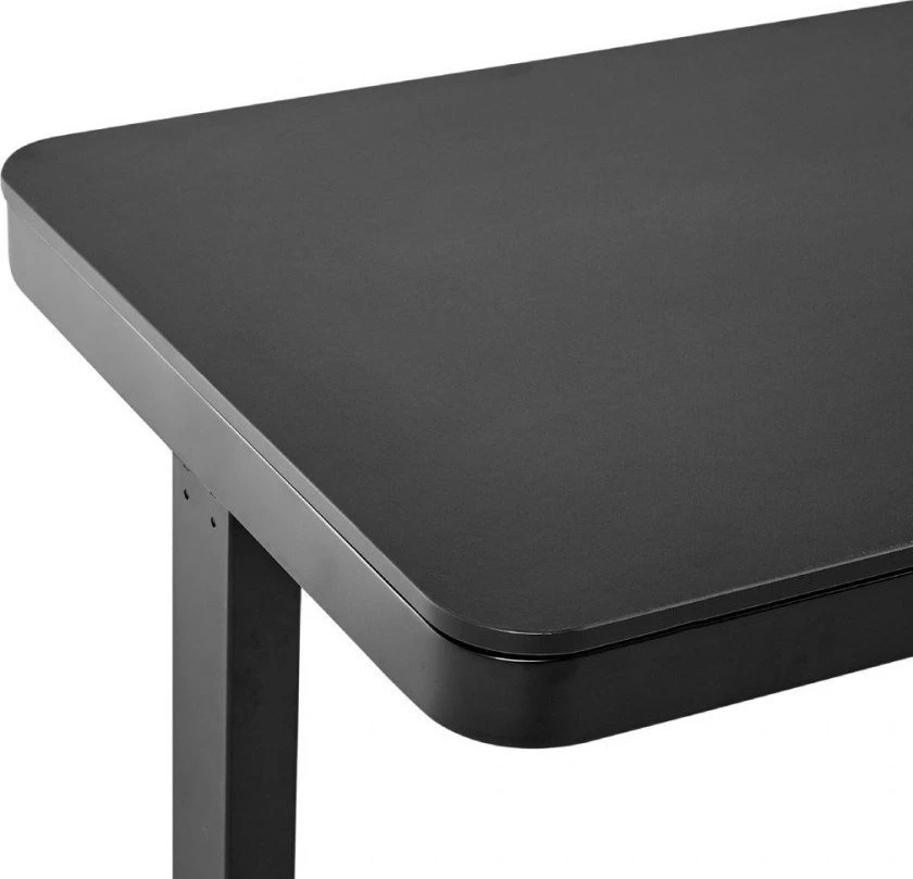 Beliani Elektroniškai reguliuojamas stalas KENLY juodas 120 cm 60 cm su USB jungtimi