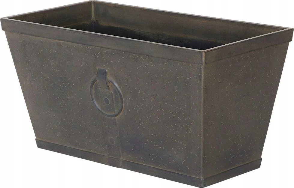 Beliani 2 vazonų rinkinys PORIA 60 cm pilkas