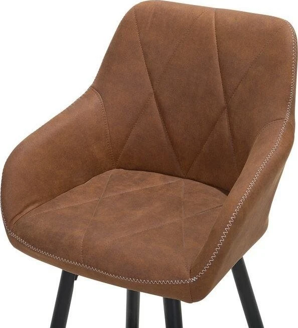 Beliani 2 baro kėdžių komplektas DARIEN aukso ruda