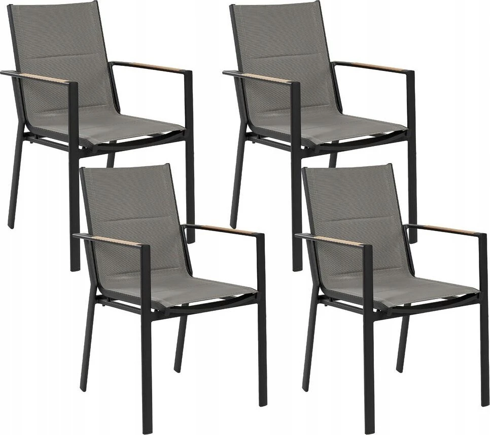Beliani Sodo kėdė BUSSETO Metal Juoda