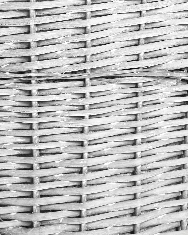 Beliani VAKARI 5 krepšių rinkinys, gluosnis, baltas, 55/89 l