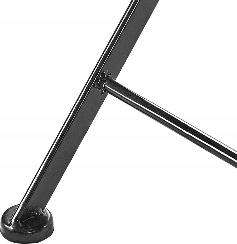 Lauko baldų komplektas Beliani Balkono baldų komplektas sulankstomas CARPINO metalinis juodas