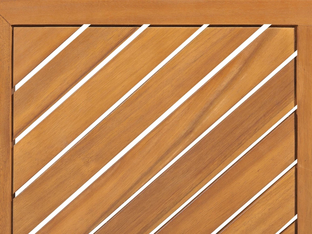 Lauko baldų komplektas Beliani Kairinė sodo kampinė sofa su staliuku 4 asmenims BARATTI Ruda Akacijos mediena