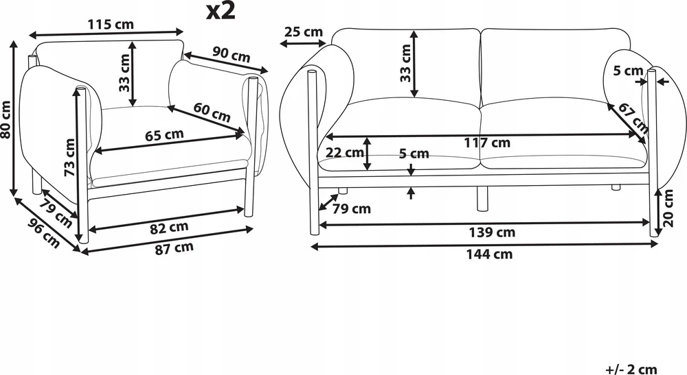Lauko baldų komplektas Beliani 4 vietų sodo baldų komplektas ESPERIA pilkas, metalinis