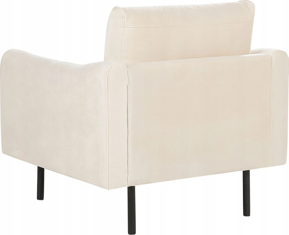 Sofa Beliani 5 vietų svetainės baldų komplektas VINTERBRO, veliūrinis, šviesiai smėlio spalvos su pufu