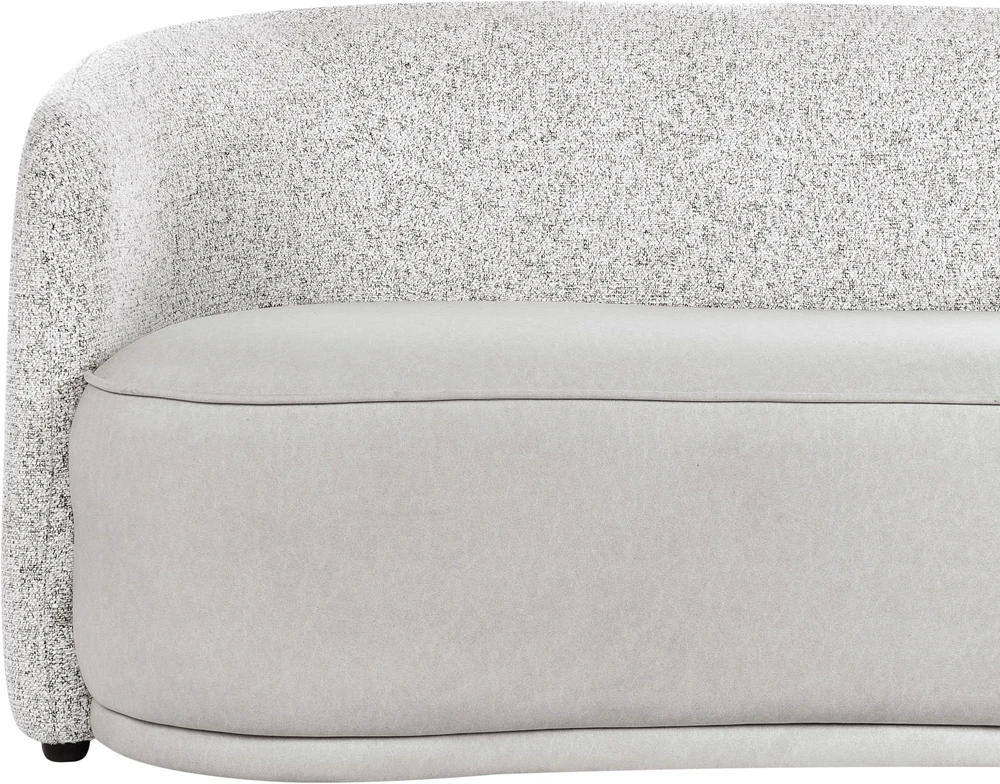 Beliani 3 vietų sofa ROSET pilka