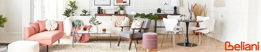 Beliani 3 vietų sofa ROSET pilka