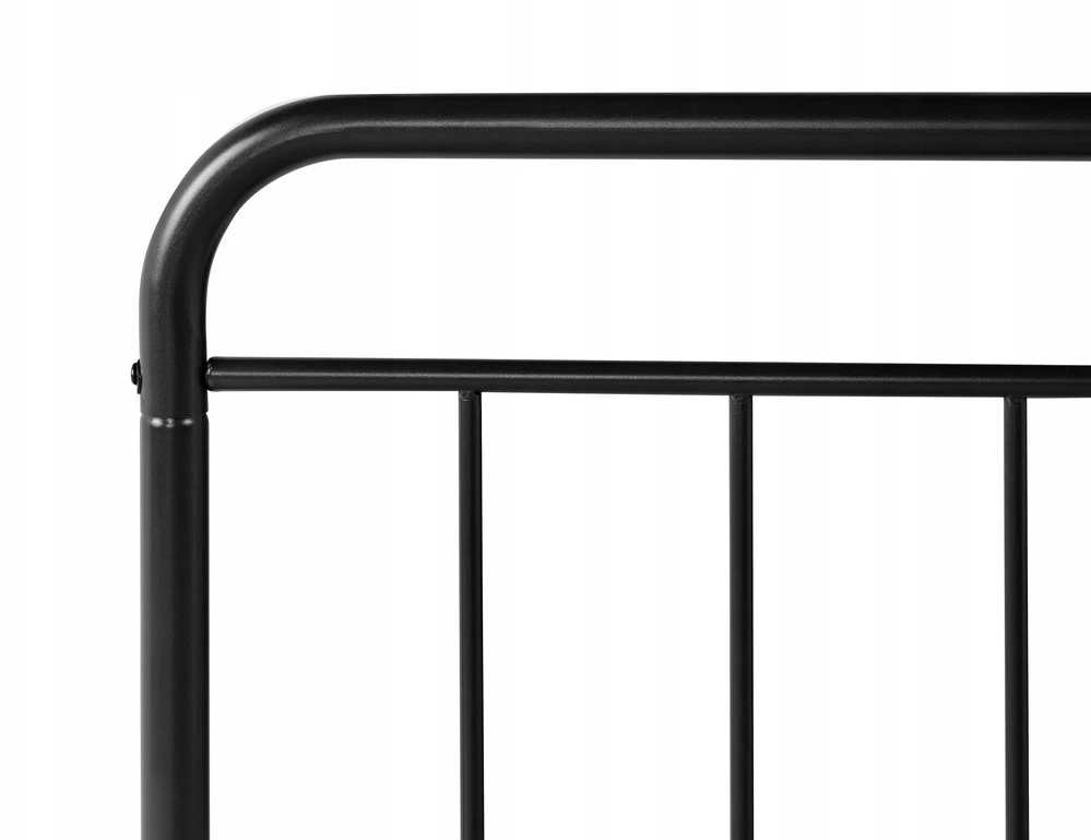 Beliani Išskleidžiama vaikiška lova Metal ANAIS 90 x 200 cm juoda
