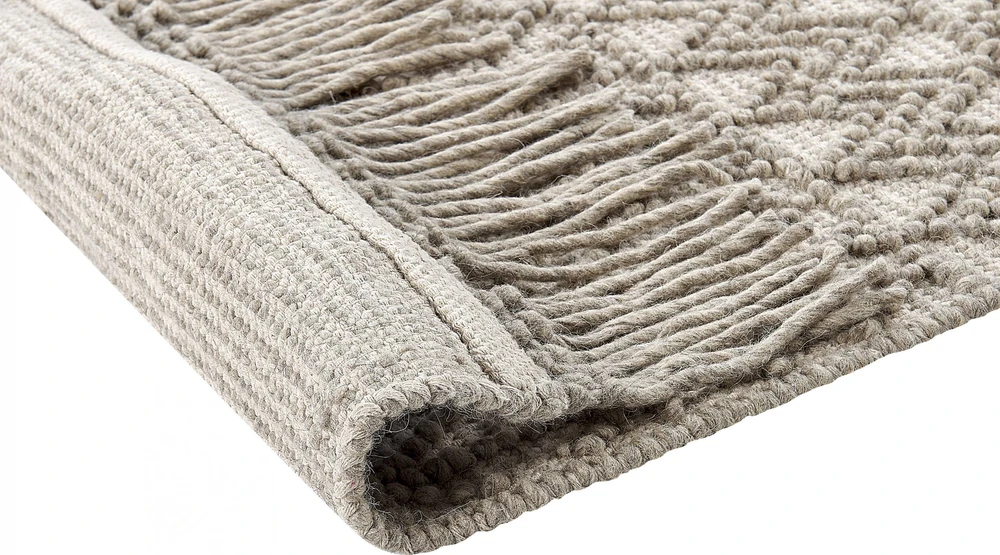 Beliani Kilimas ALUCRA smėlio spalvos 160 x 230 cm vilnos