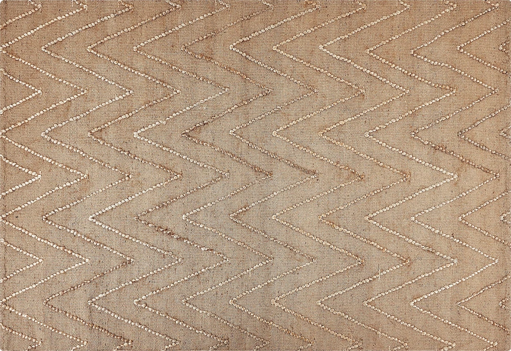 Beliani Kilimas DADAY smėlio spalvos 140 x 200 cm džiutas