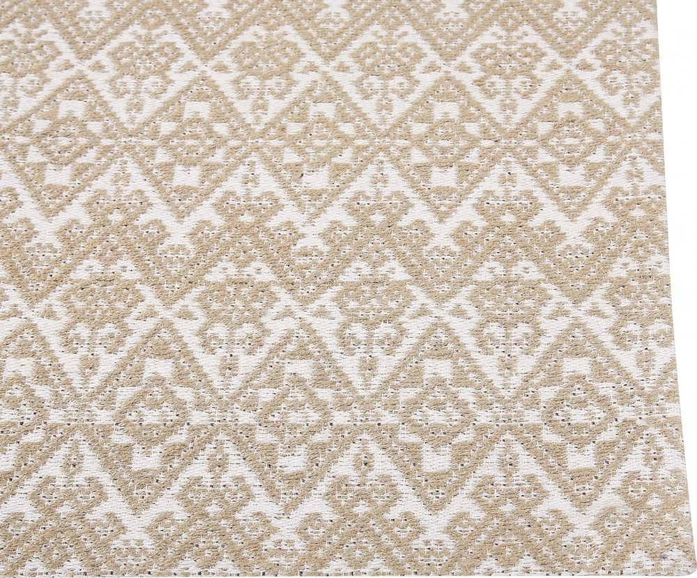 Beliani Kilimas ATIMA smėlio spalvos 160 x 230 cm džiutas