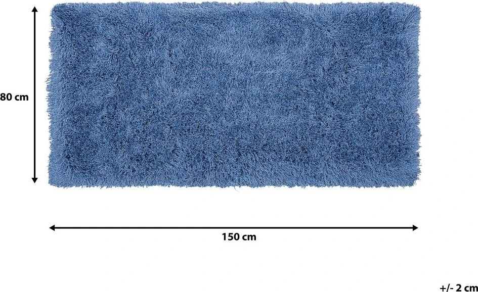Beliani Šaggy kilimas CIDE mėlynas 80 x 150 cm