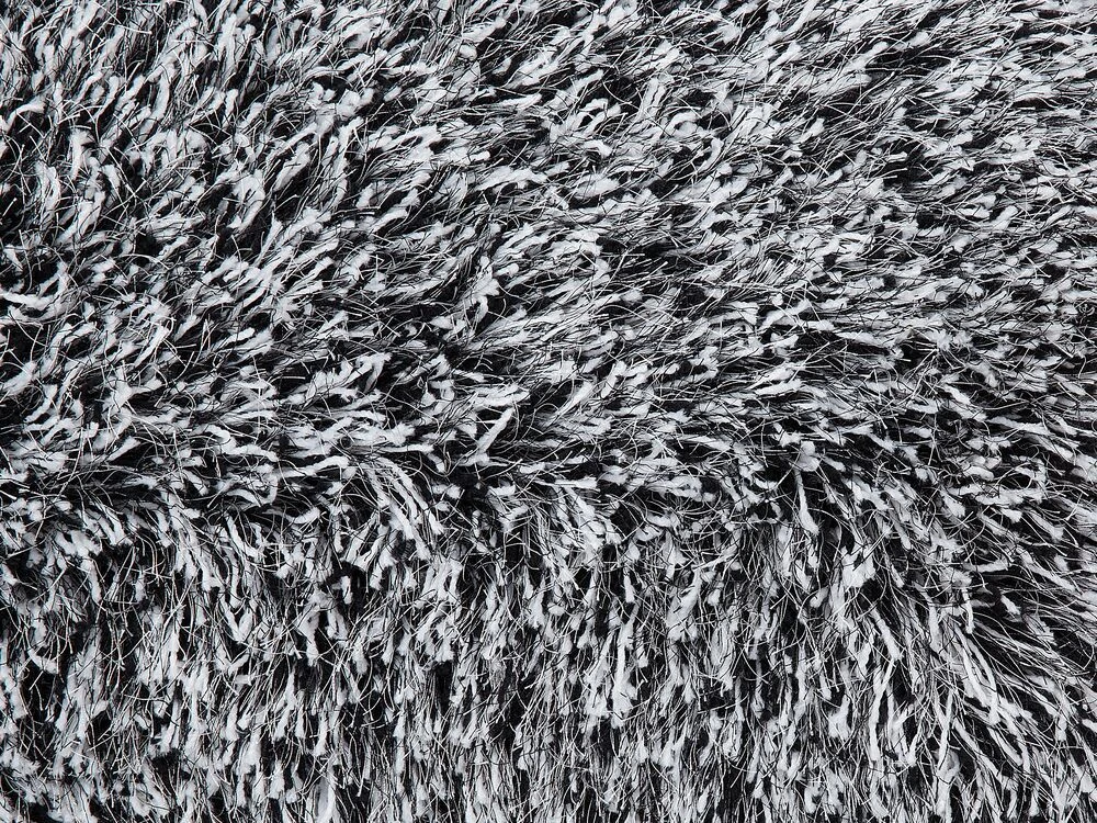 Beliani Shaggy kilimas CIDE juodas/baltas 160 x 230 cm