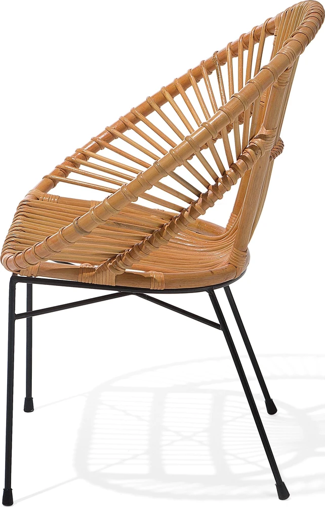 Beliani Valgomojo kėdė SARITA Rattan Natural