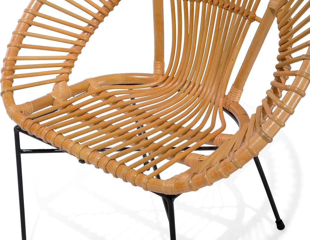 Beliani Valgomojo kėdė SARITA Rattan Natural