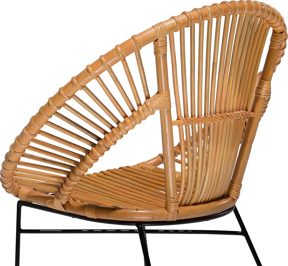 Beliani Valgomojo kėdė SARITA Rattan Natural