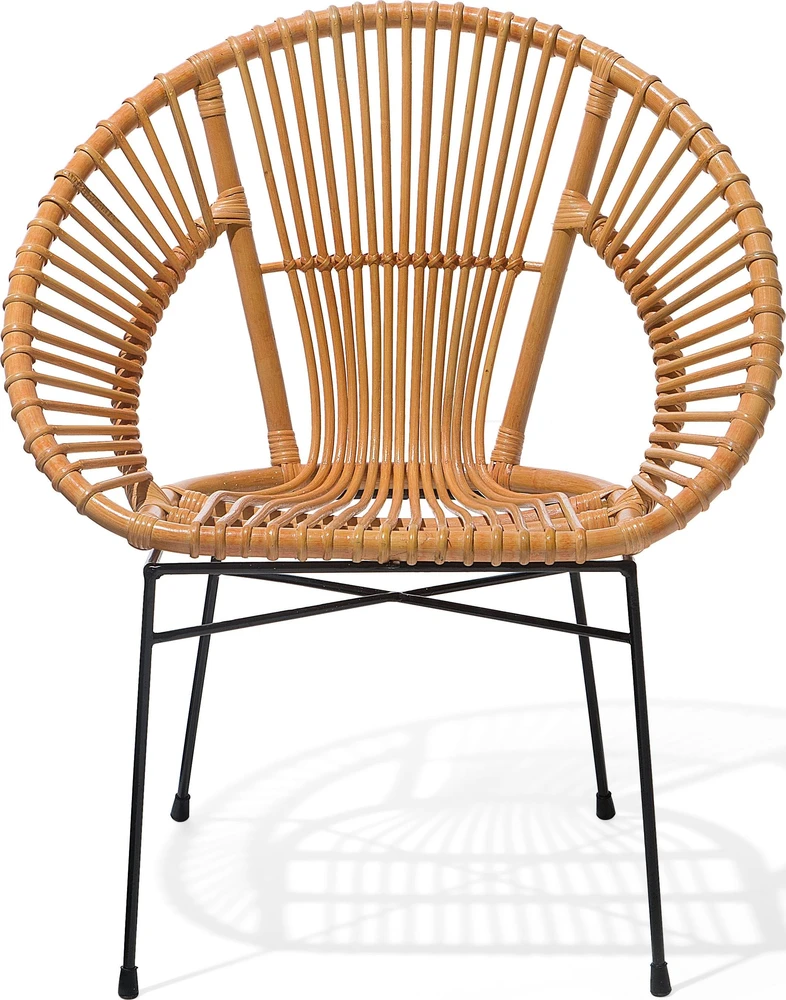 Beliani Valgomojo kėdė SARITA Rattan Natural