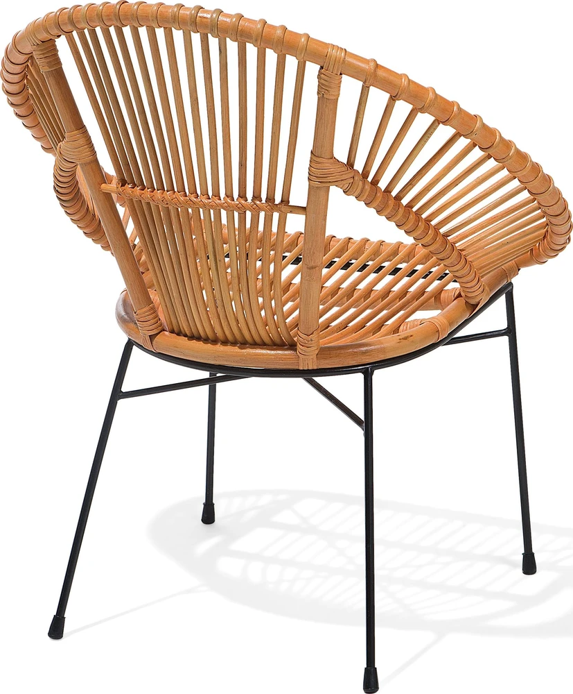 Beliani Valgomojo kėdė SARITA Rattan Natural