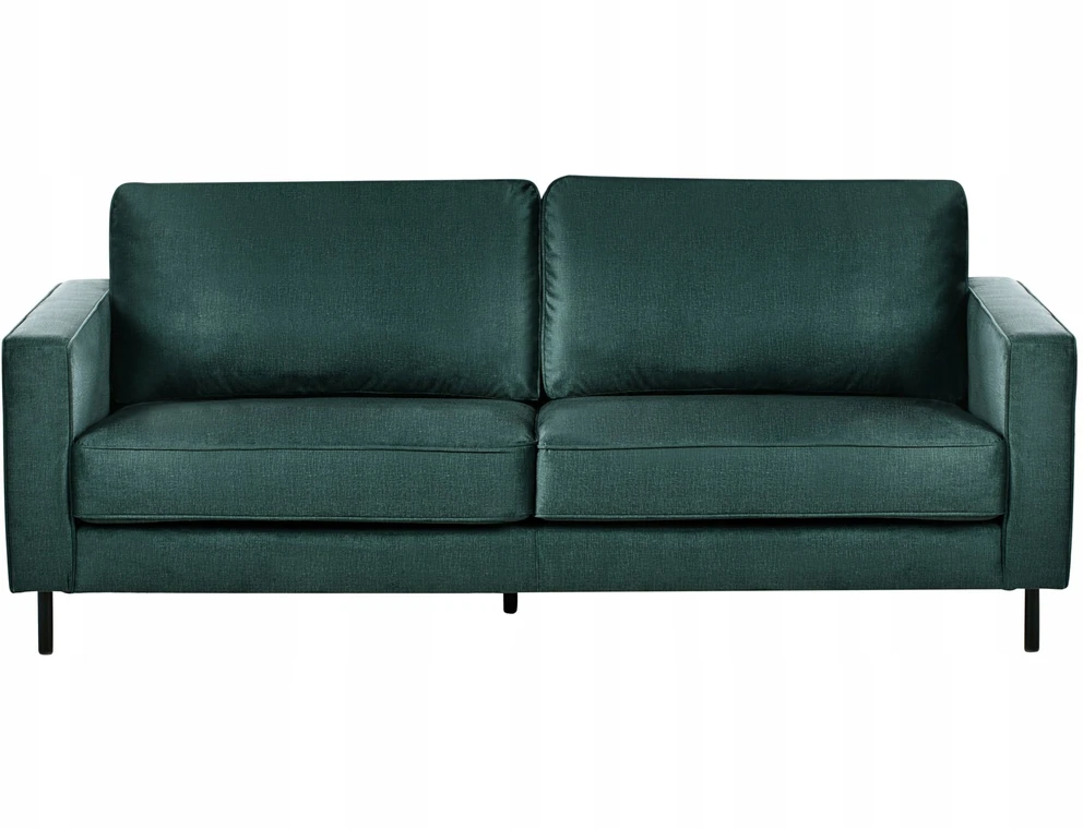 Beliani 3 vietų sofa SAVALEN tamsiai žalias veliūras