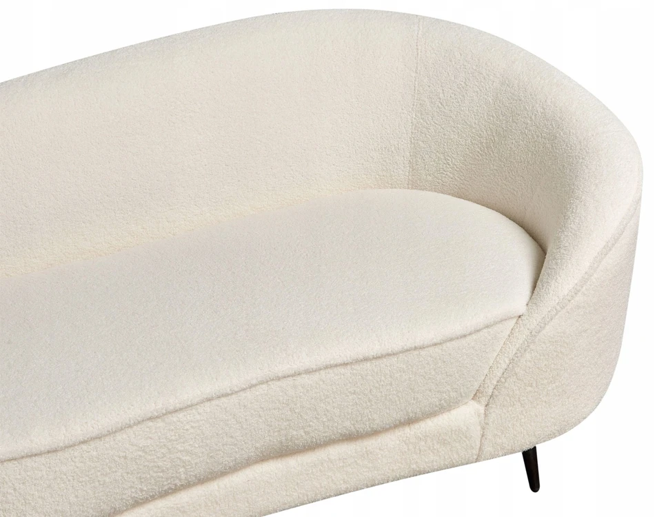 Beliani 2 vietų sofa SAVAR Bouclé balta