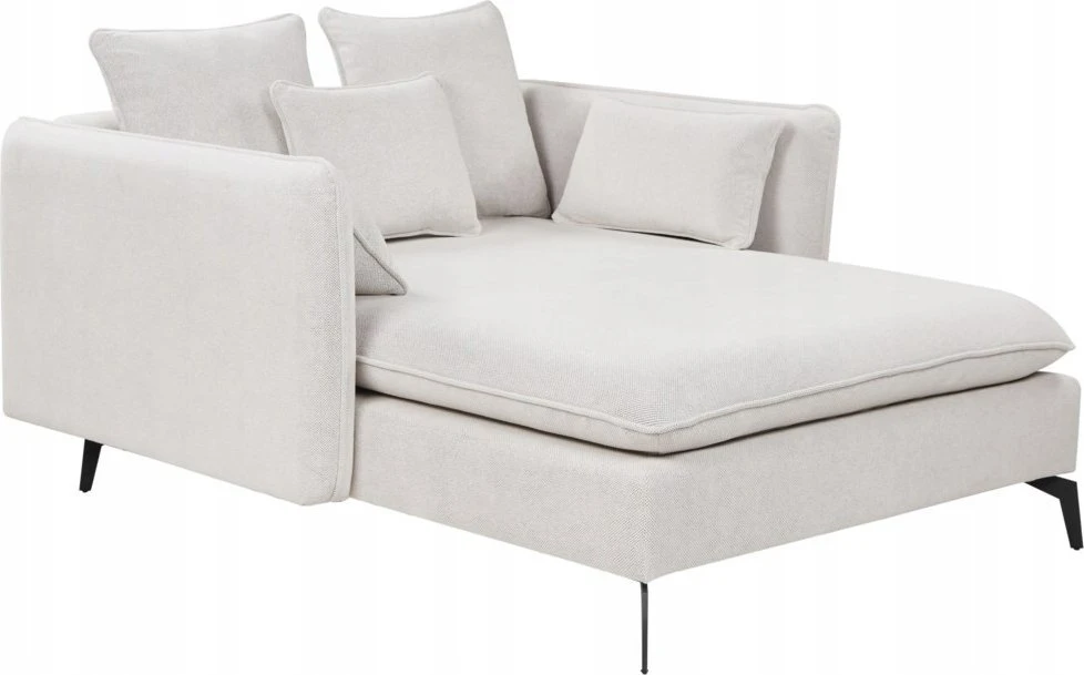 Sofa Beliani Šezlongas CHARMES šviesiai smėlio spalvos
