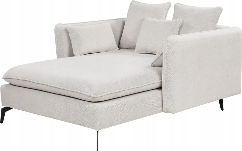 Sofa Beliani Šezlongas CHARMES šviesiai smėlio spalvos