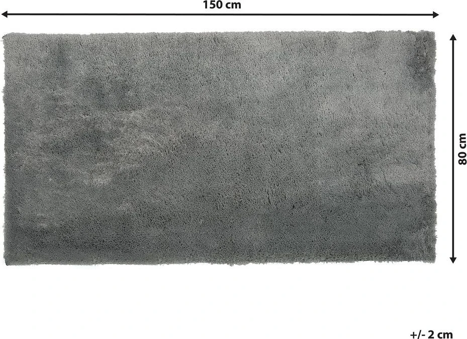 Beliani Shaggy kilimas EVREN šviesiai pilkas 80 x 150 cm