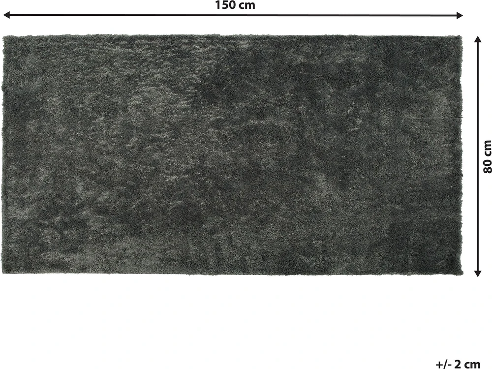 Beliani Shaggy kilimas EVREN tamsiai pilkas 80 x 150 cm