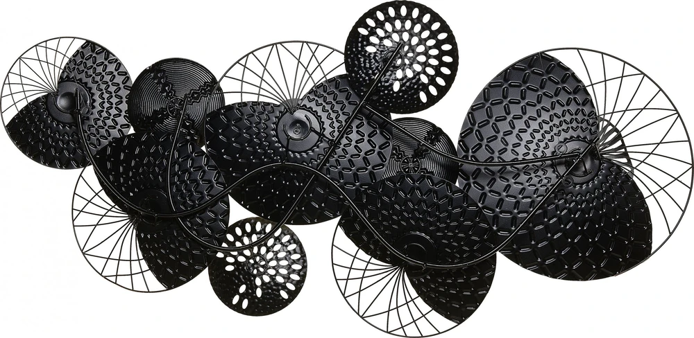 Beliani Sieninis dekoras CESIUM metalinis 58 cm sidabrinės spalvos