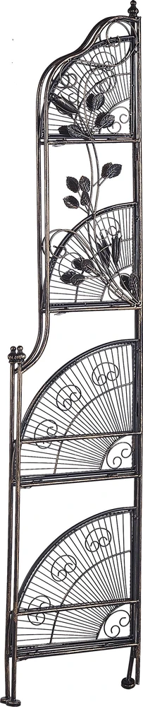 Beliani Kampinė lentyna SIDERNO Metal 158 cm 35 cm Juoda