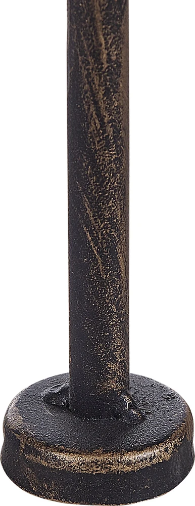 Beliani Kampinė lentyna SIDERNO Metal 158 cm 35 cm Juoda