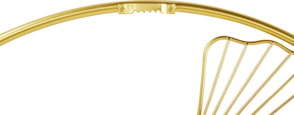 Beliani Sienų dekoracija Kwiat BISMUTH metalinė 45 cm aukso spalvos