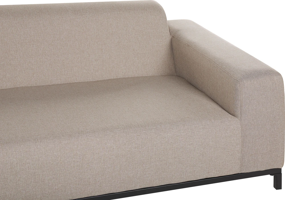 Beliani 2 vietų sodo sofa ROVIGO smėlio spalvos