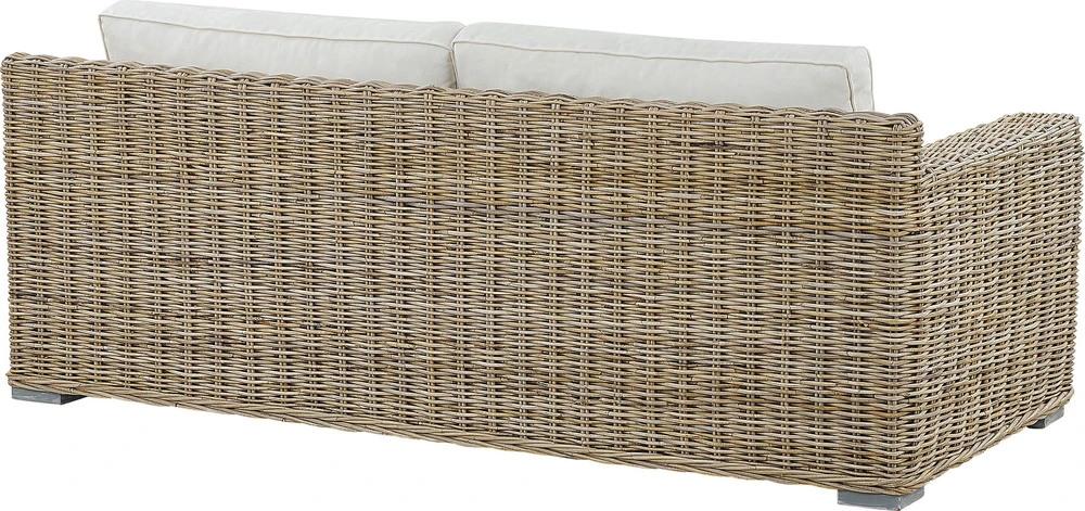 Beliani Dvivietė lauko sofa ARDEA, Rattan, šviesiai ruda